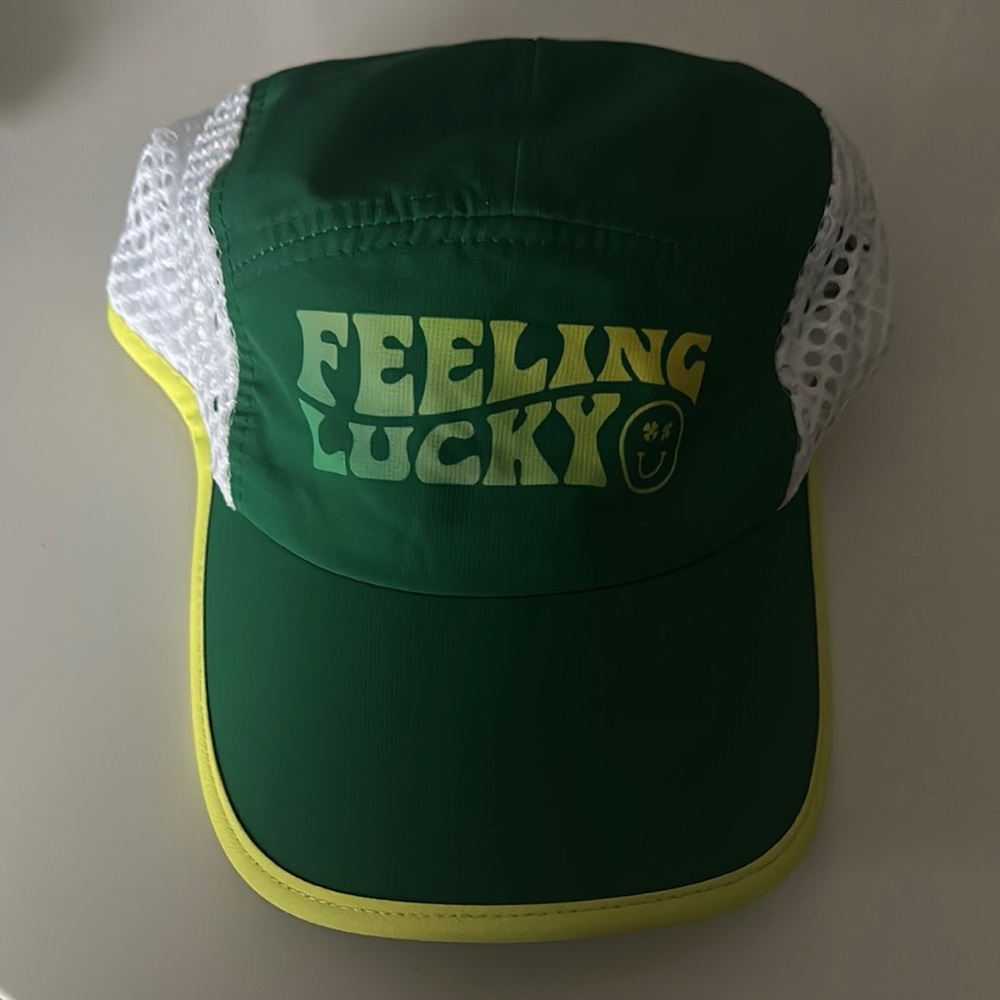 Boco Gear Feeling Lucky Running Hat- Green and Yellow